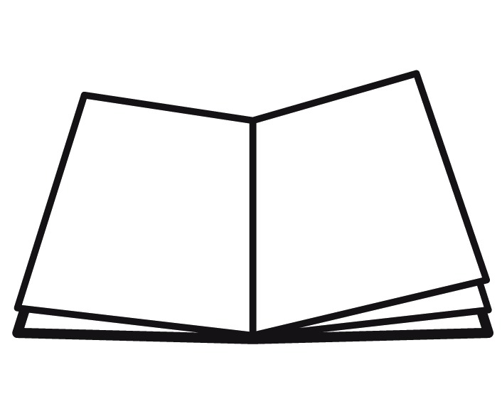 Pictogramm eines aufgeschlagenen Buches